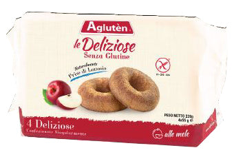 AGLUTEN LE DELIZIOSE CIAMBELLINE ALLE MELE 4 X 55 G