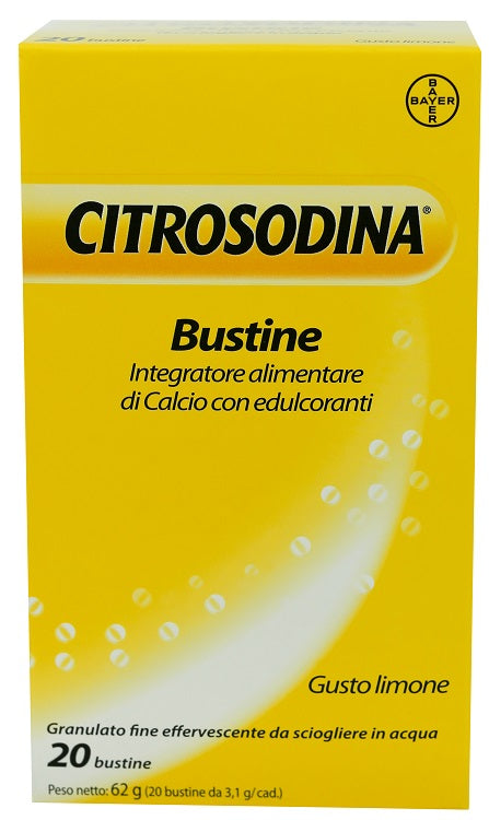Citrosodina 20 bustine di granulato effervescente gusto limone