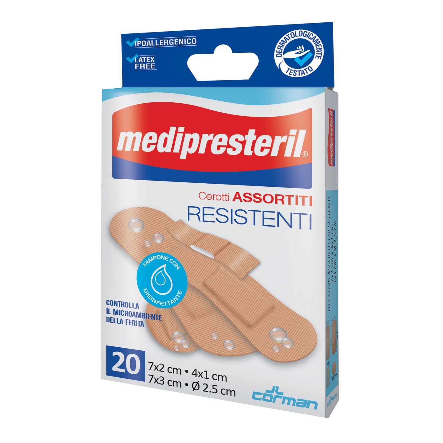 CEROTTI ASSORTITI MEDIPRESTERIL RESISTENTI 20 PEZZI