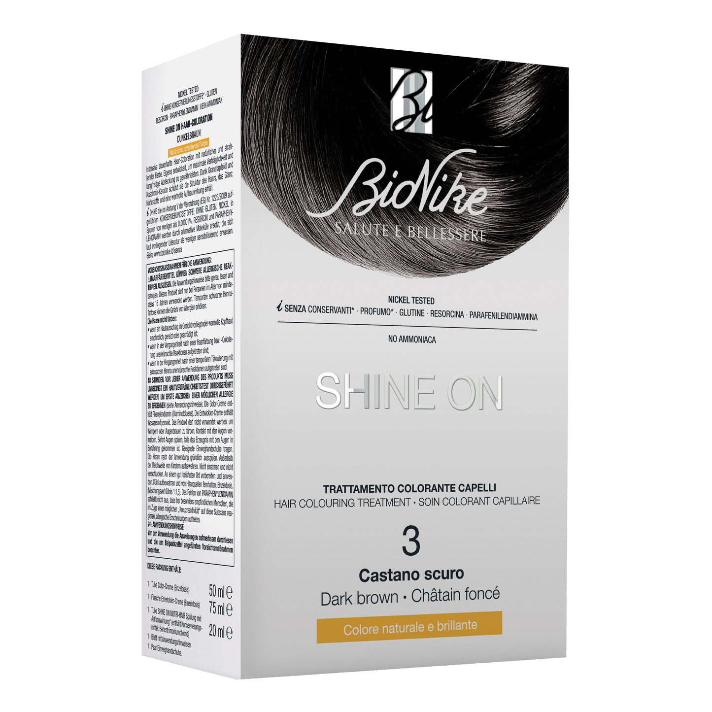 BIONIKE SHINE ON CAPELLI CASTANO SCURO 3