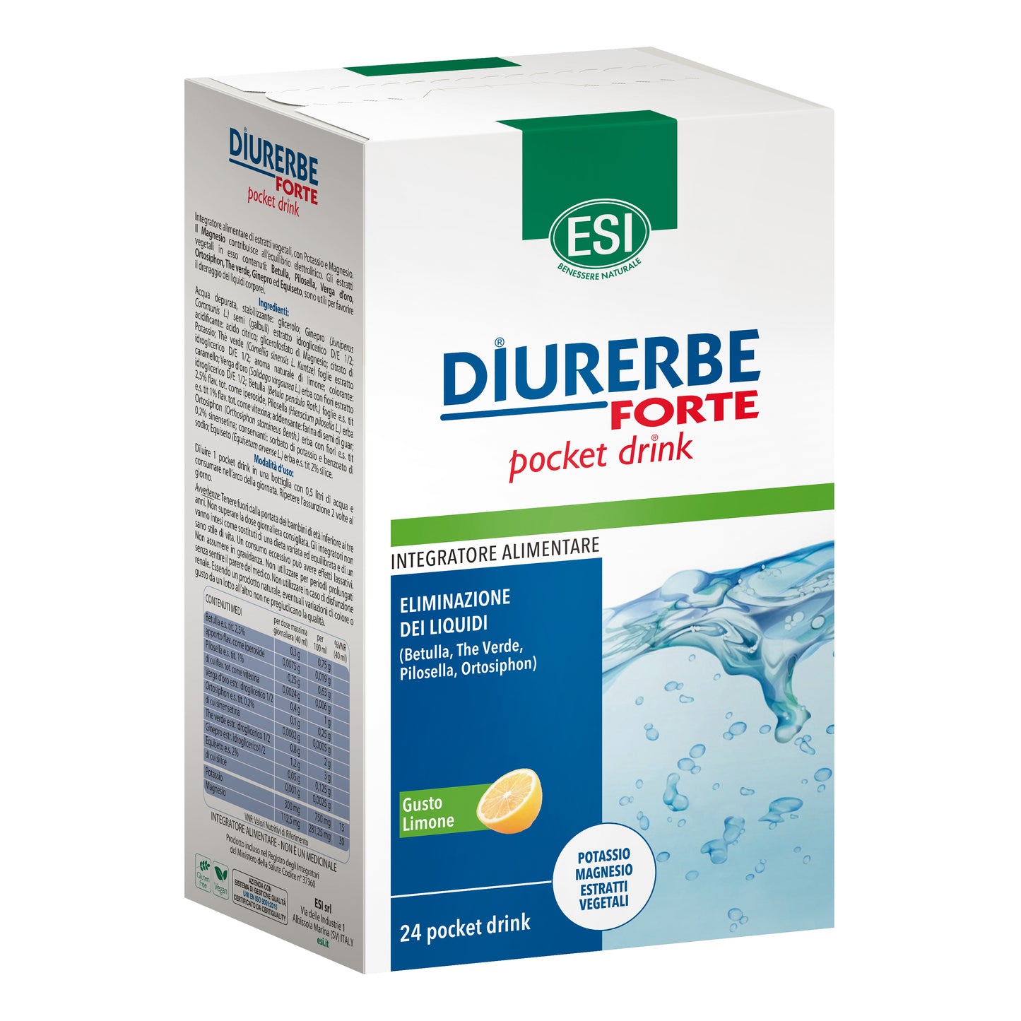 ESI DIURERBE FORTE POCKET DRINK LIMONE 24 X 20 ML