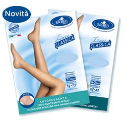 SAUBER CALZA AUTOREGGENTE 140 DENARI MAGLIA MICRORETE NEUTRO BEIGE 4 LINEA CLASSICA