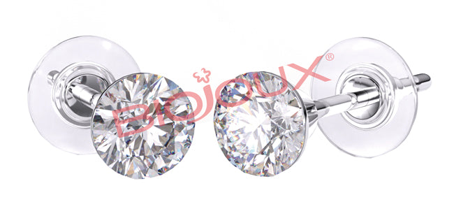 BJT2100 ORECCHINI CUORE ROSA STAINLESS STEEL