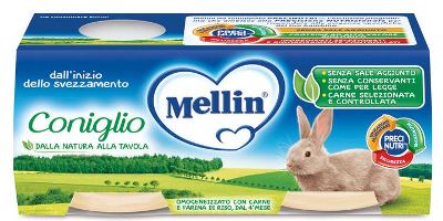 MELLIN OMOGENEIZZATO CONIGLIO 2 X 80 G