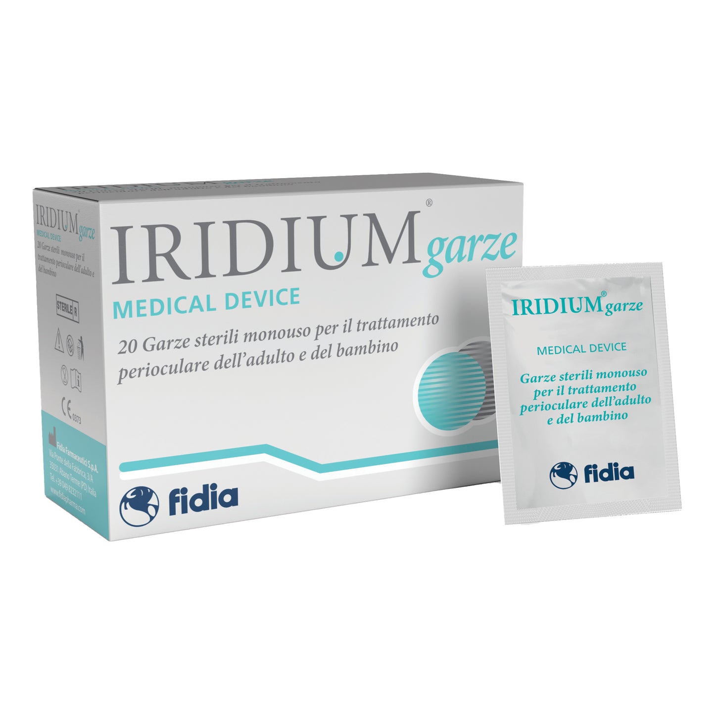 IRIDIUM GARZA OCULARE MEDICATA IN TESSUTO NON TESSUTO 20 PEZZI