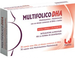 MULTIFOLICO DHA 30 CAPSULE ROSSE + 30 CAPSULE VIOLA