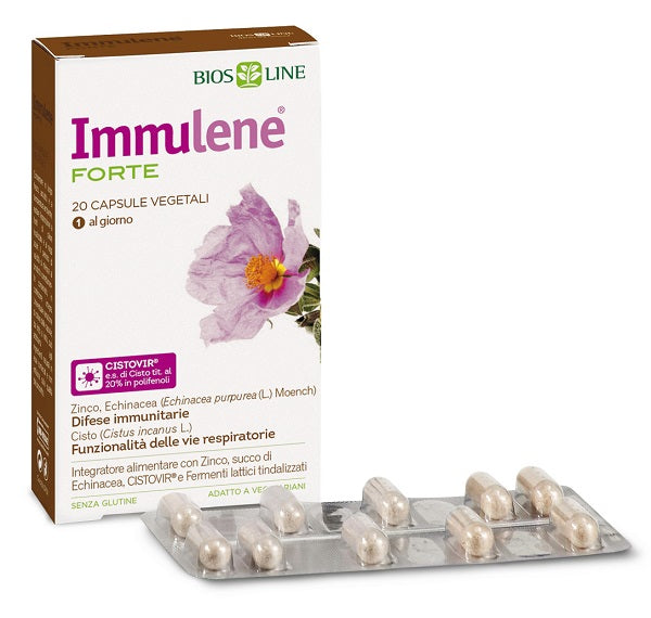 BIOSLINE IMMULENE FORTE 20 Capsule-Integratore per rafforzare le difese immunitarie