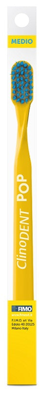 CLINODENT POP GIALLO SPAZZOLINO DA DENTI MEDIO