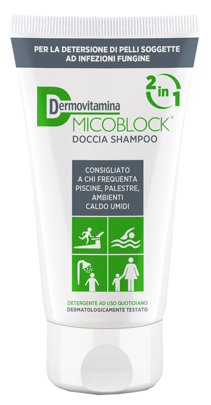 Dermovitamina Micoblock Doccia Shampoo 200ml per igiene quotidiana di pelle e capelli