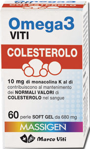Massigen Colesterolo Viti 60 Perle Integratore Alimentare Omega3
