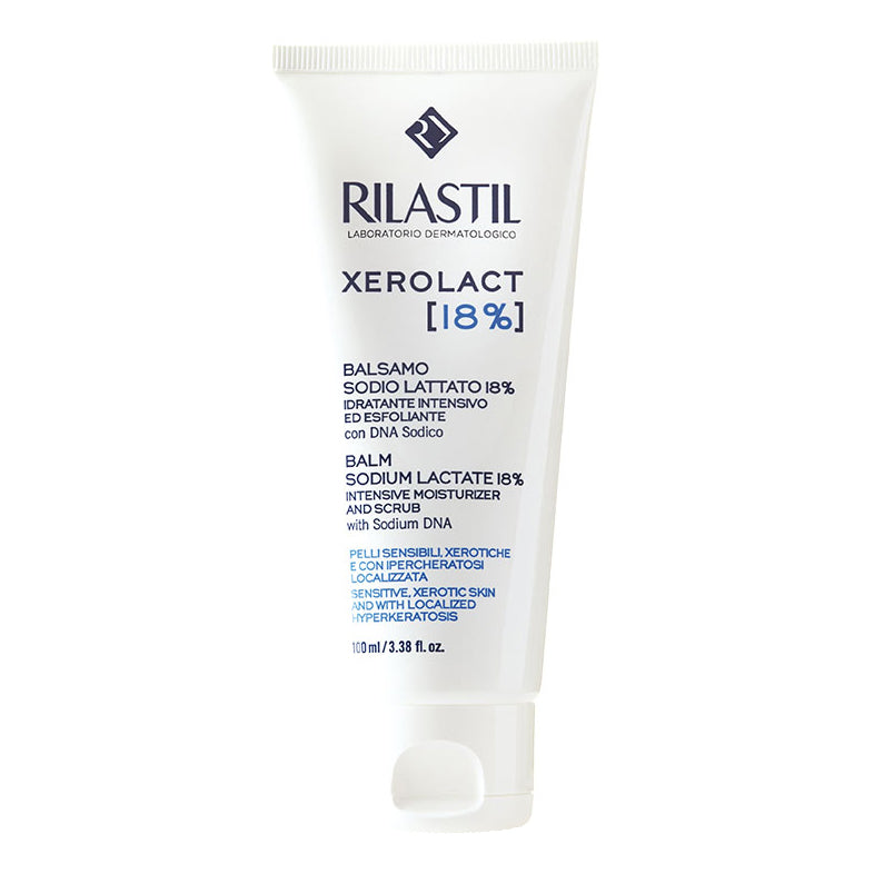 Rilastil Xerolact E balsamo idratante intensivo ed esfoliante 18% di sodio lattato 100ml