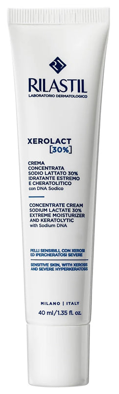 Rilastil Xerolact E Crema idratazione estrema 30% sodio lattato per contrastare l’ipercheratosi severa localizzata 40ml