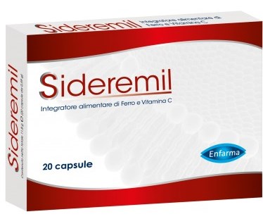 Sideremil 20 capsule Integratore alimentare di Ferro e Vitamina C