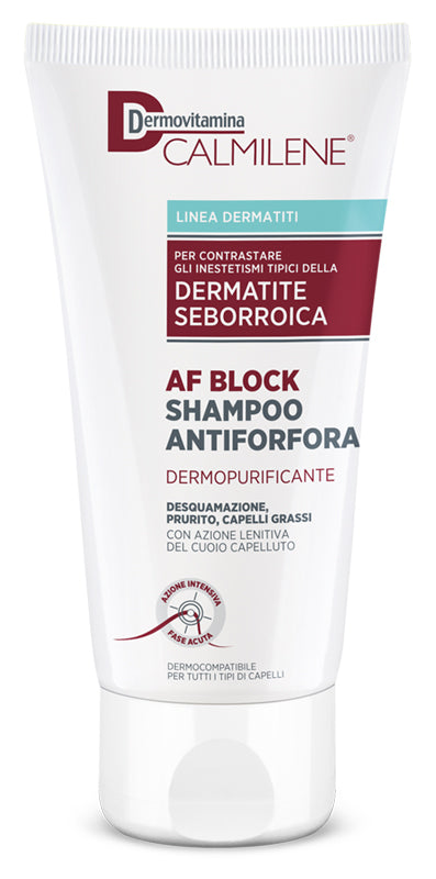 Dermovitamina Calmilene AF Block Shampoo Antiforfora e Dermopurificante per dermatite seborroica 200ml