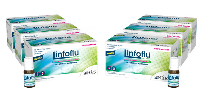LINFOFLU MULTIPACK CONFEZIONE MULTIPLA DA 6 ASTUCCI X 15 FLACONI DA 10 ML