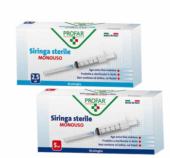 SIRINGA MONOUSO 2,5ML PROFAR