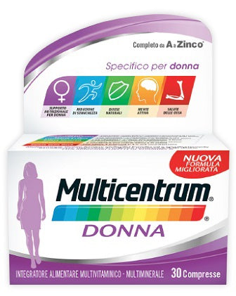 Multicentrum Donna 30 compresse Integratore alimentare multivitaminico e multiminerale