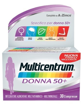 Multicentrum Donna 50+ 30compresse Integratore alimentare multivitaminico e multiminerale