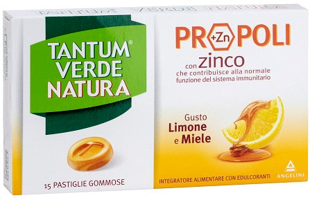 Tantum Verde Natura 15 Pastiglie gommose Limone e Miele