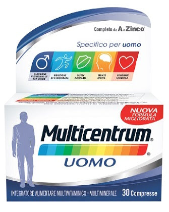 Multicentrum Uomo 30compresse Integratore alimentare multivitaminico e multiminerale30 COMPRESSE