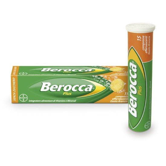 Berocca Plus 15 compresse effervescenti integratore vitamine e minerali per memoria ed energia