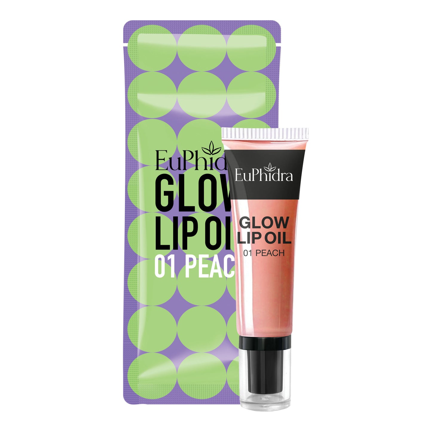 EUPHIDRA GLOW LIP OIL 01 PEAC