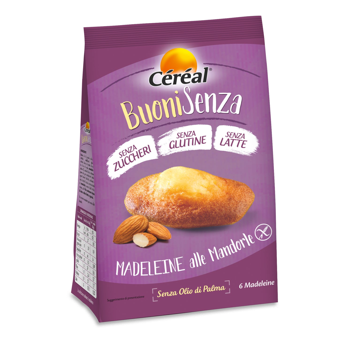 CEREAL BUONISENZA MADELEINE ALLE MANDORLE 180 G