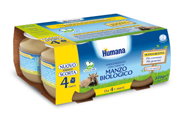 HUMANA OMOGENEIZZATO DI MANZO BIO 4 X 80 G