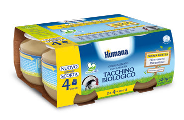 HUMANA OMOGENEIZZATO DI TACCHINO BIO 4 X 80 G