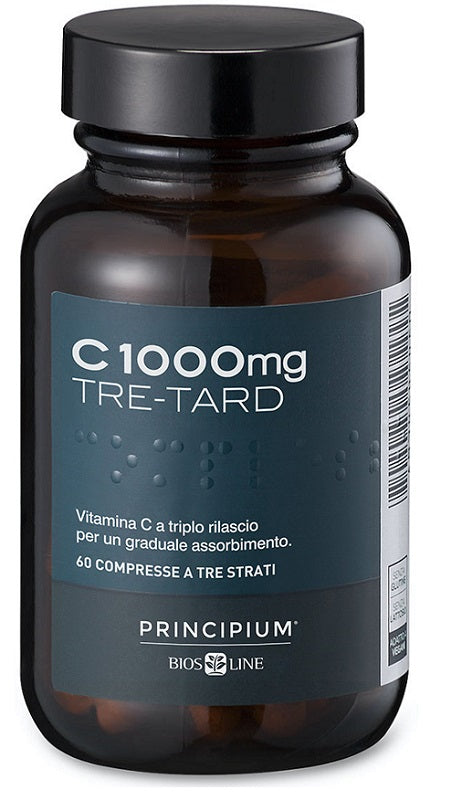 Biosline Principium C1000 Tretard 60 compresse Integratore di vitamina C in compresse a tre strati