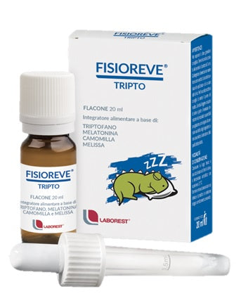 Fisioreve Tripto 20ml Integratore di triptofano, melatonina,camomilla e melissa per favorire l'addormentamento