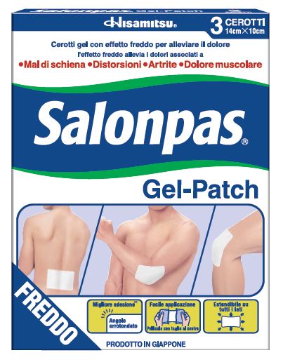 SALONPAS GEL PATCH 3 CEROTTI 14X10CM