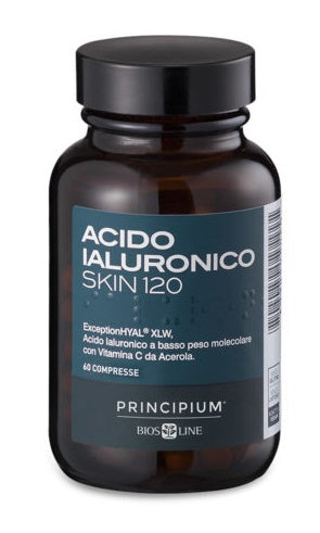 Biosline Principium Acido Ialuronico Skin 120 Integrtaore per favorire il benessere della pelle e la formazione di collagene 60 compresse