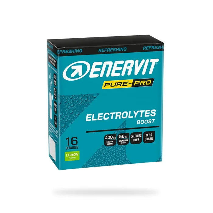 Enervit Pure Pro Electrolytes Boost Integratore Equilibrio Elettrolitico al Limone 16 bustine