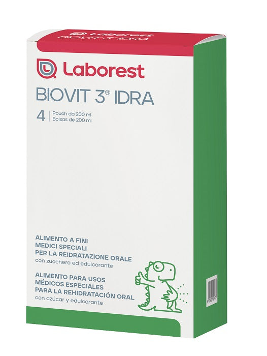 Biovit Idra 4 pezzi da 200ml reidratante in caso di vomito e diarrea