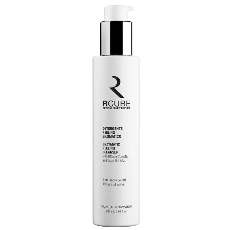 Rilastil RCube Detergente viso Peeling Ezimatico esfoliante e illuminante 200ml
