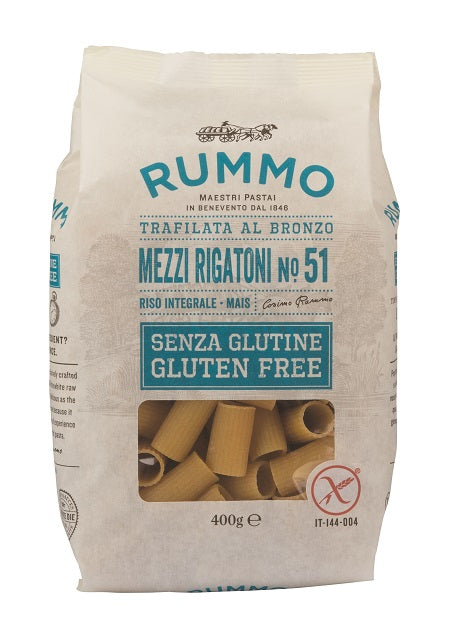 RUMMO MEZZI RIGATONI N51 DI RISO INTEGRALE E MAIS 400 G