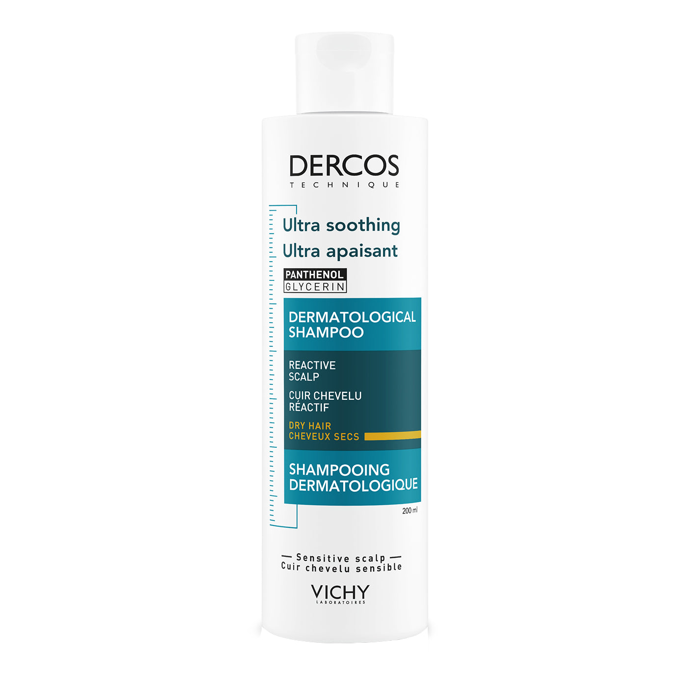 Vichy Dercos Shampoo Ultra lenitivo per capelli secchi 200 ml