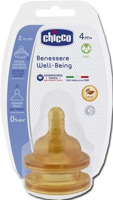 CHICCO TETTARELLA WELL BEING 4 MESI+ FAST LATTICE 2 PEZZI