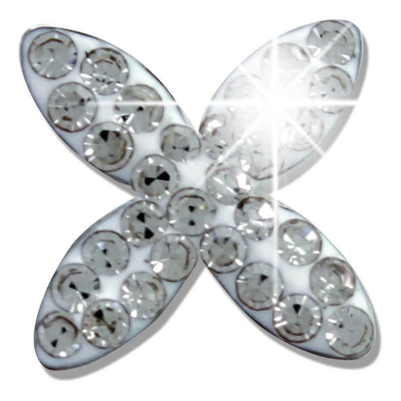 BJT924 ORECCHINI WHITE WIND STAINLESS STEEL