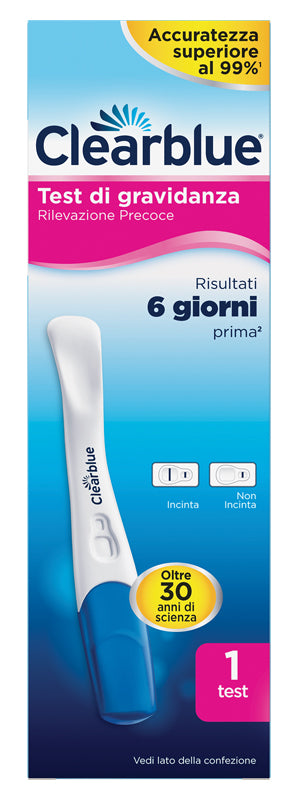 TEST DI GRAVIDANZA CLEARBLUE RILEVAZIONE PRECOCE 1 PEZZO