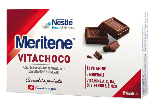 Meritene Vitachoco Cioccolato Fondente 75g Integratore multivitaminico e multiminerale