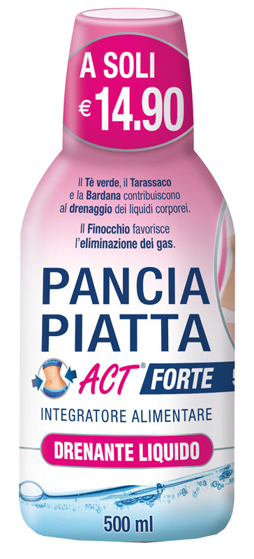 PANCIA PIATTA ACT FORTE DRENANTE LIQUIDO 500 ML