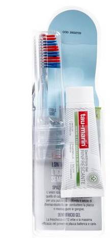 Tau marin -Tau Kit da viaggio spazzolino medio+ dentifricio 20ml