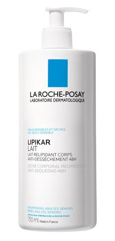 LA ROCHE POSAY LIPIKAR LATTE 48 ore di idratazione e trattamento anti-secchezza per la pelle sensibile, secca, che tira 750ML