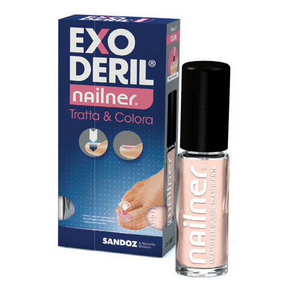 EXODERIL NAILNER TRATTA & COLORA KIT EXODERIL NAILNER SMALTO 2 IN 1 E NAILNER SMALTO PER UNGHIE TRASPIRANTE