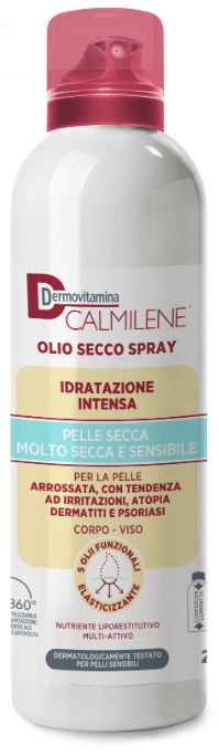 Dermovitamina Calmilene Olio Secco Spray Idratazione Intensa per pelle secca, molto secca e sensibile 200ml