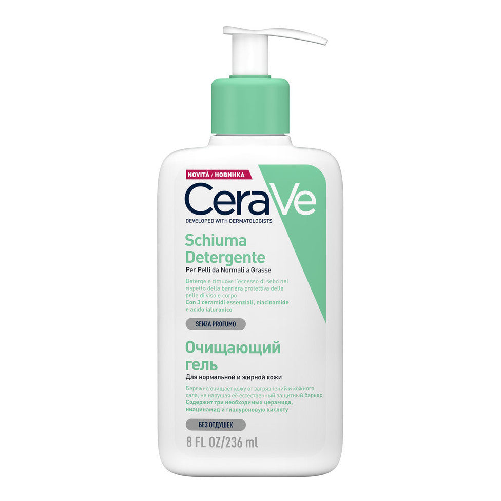 Cerave Schiuma Deteregnte viso per pelli da normali a secche 236ml