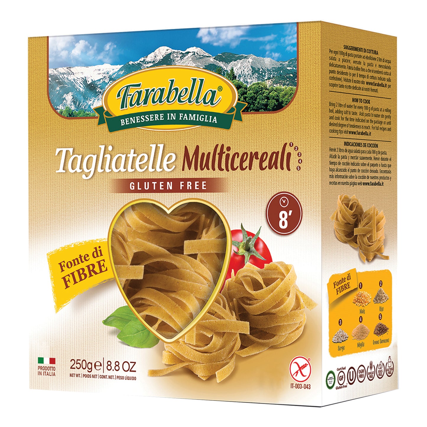 FARABELLA TAGLIATELLE AI 5 CEREALI 250 G