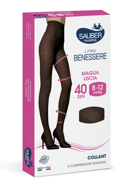 SAUBER COL VEL 8-12MMHG NERO 2